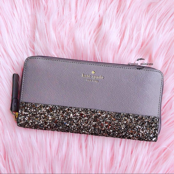 Kate Spade Greta Court Glitter Neda Wallet - Picture 6 of 7